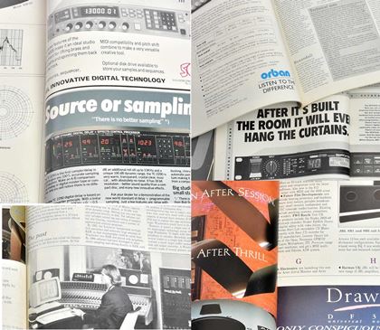 various-Studio Sound mags Jan 87 -  Dec 90